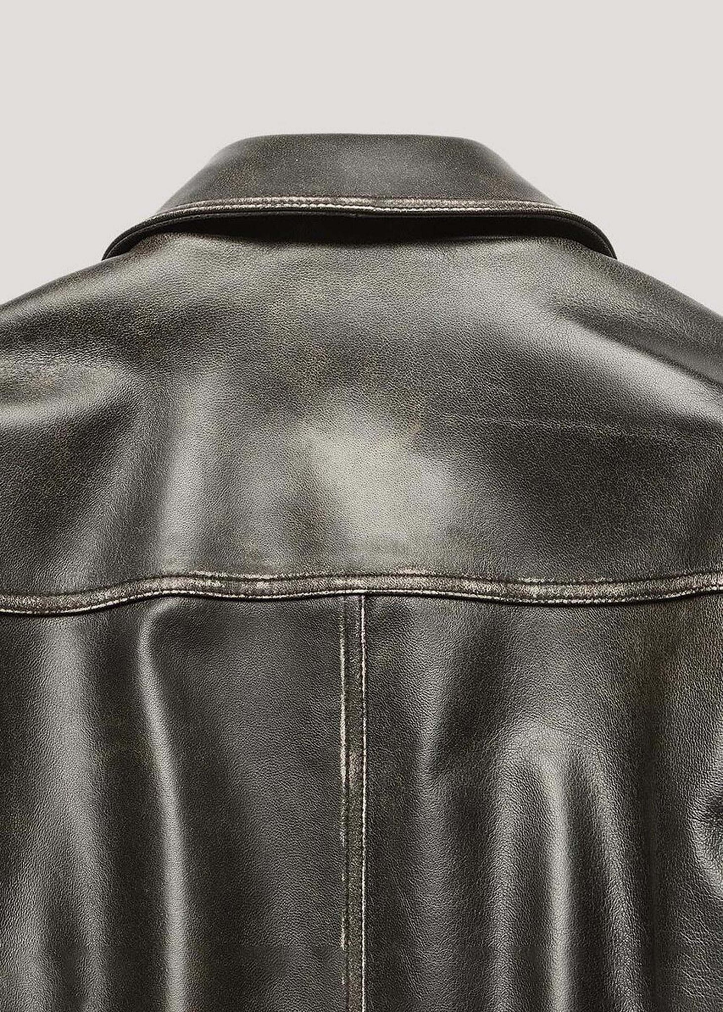 Black Leather Blouson