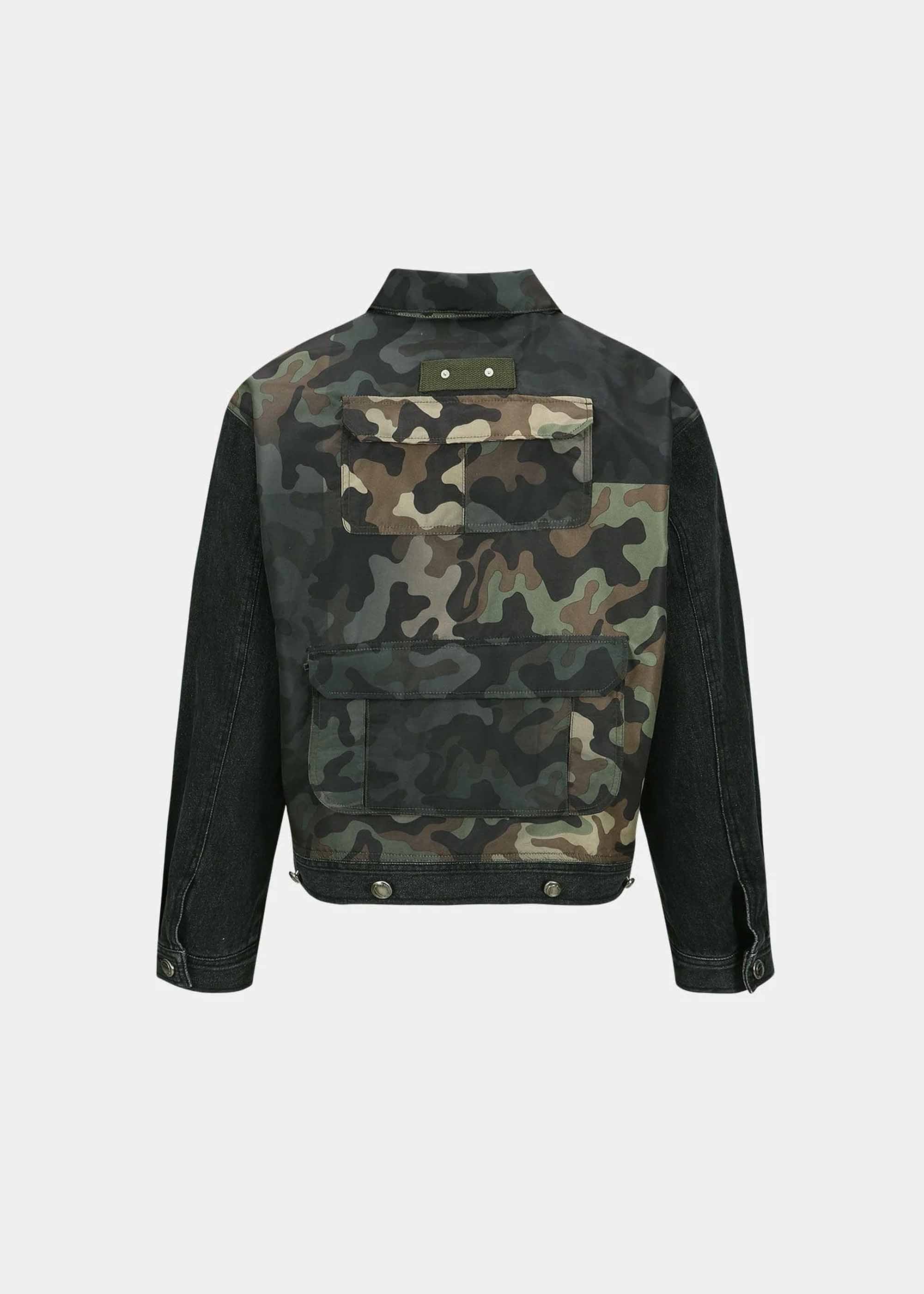 [ANDERSSON BELL]★DANIEL HALF CUT-OUT DENIM JACKET Buy Andersson Bell Daniel Half Cut-Out Denim Jacket in Blue