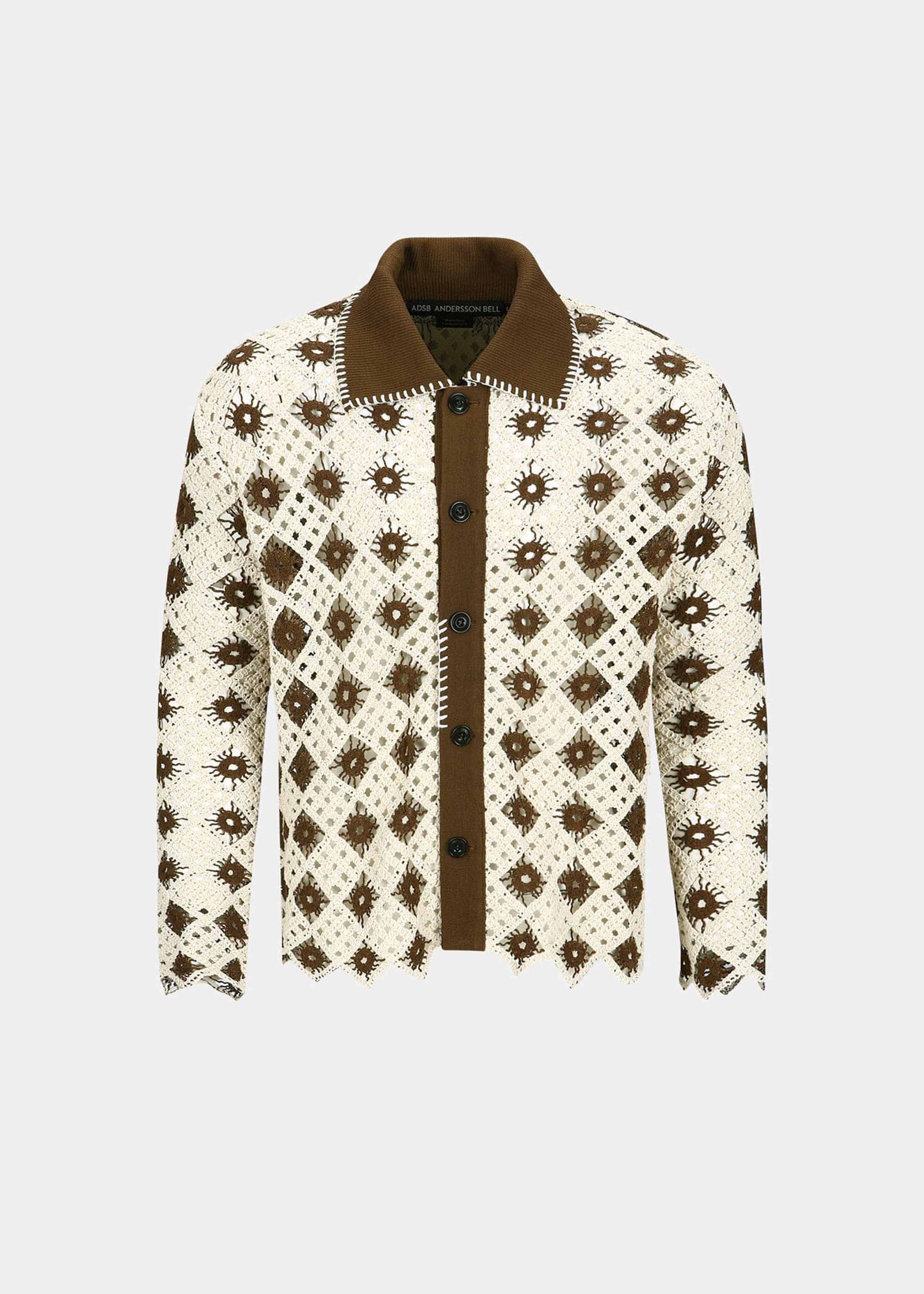 ジャケット・アウター Andersson Bell Wool Shirt Jacket andersson-bell-crochet-cotton-