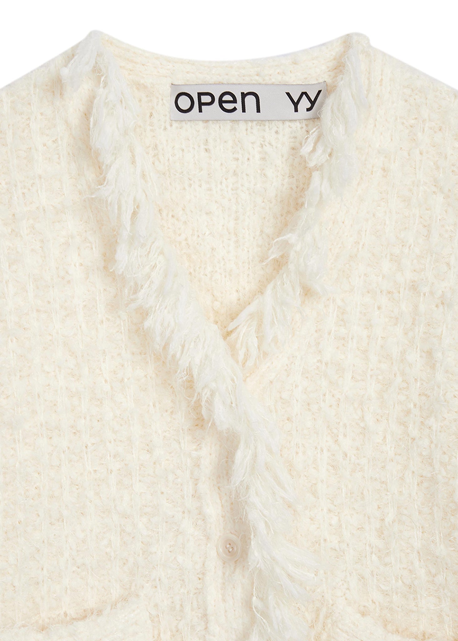 Off-White Furry Shag Cardigan