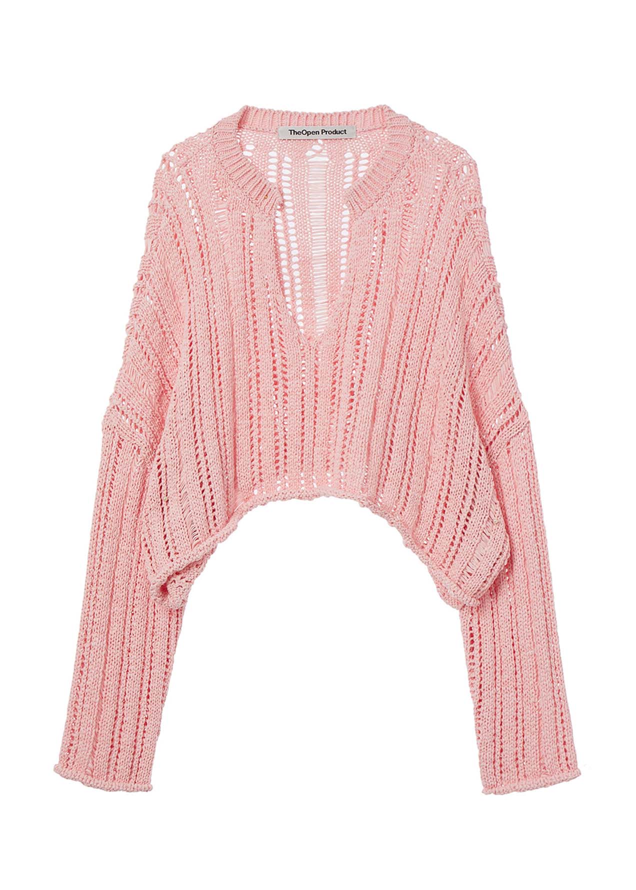 Pink V-Neck Sweater - 157Moments