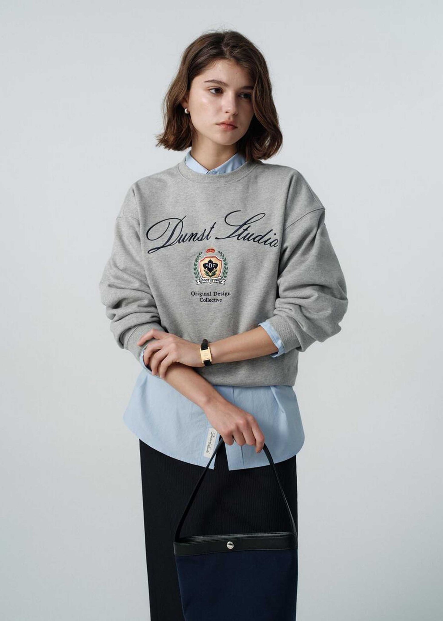 Grey Collegiate Logo Sweatshirt