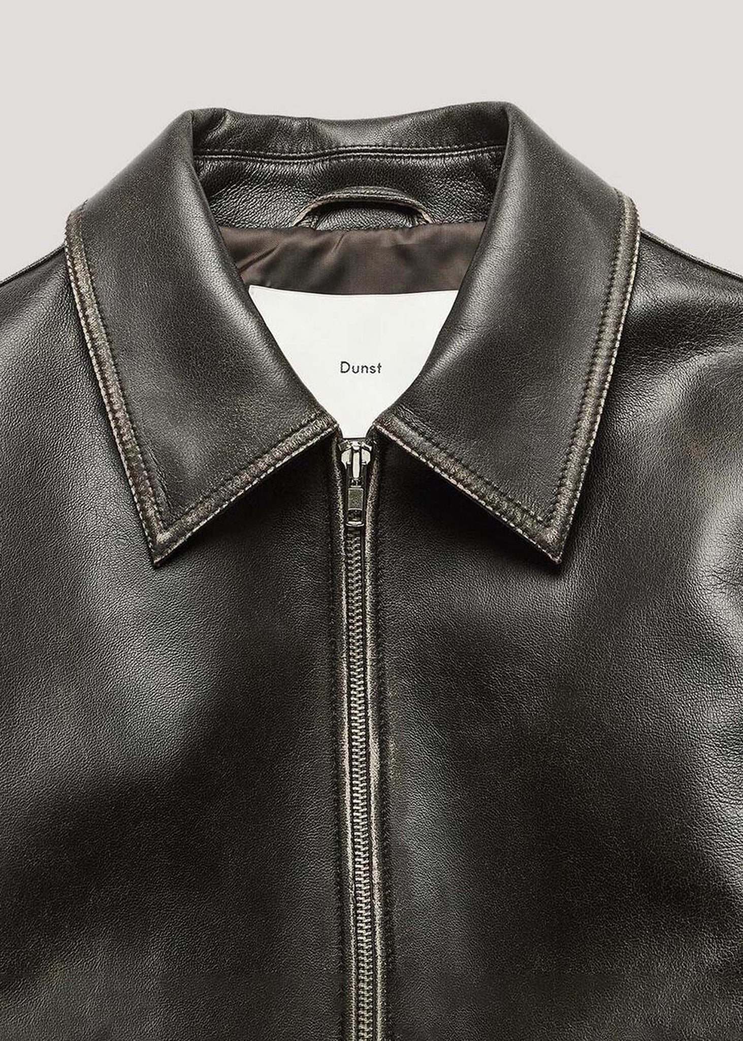 Black Leather Blouson