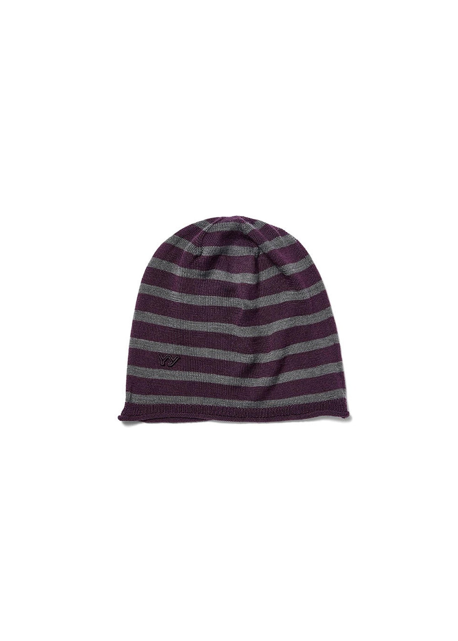 Grey Striped Beanie