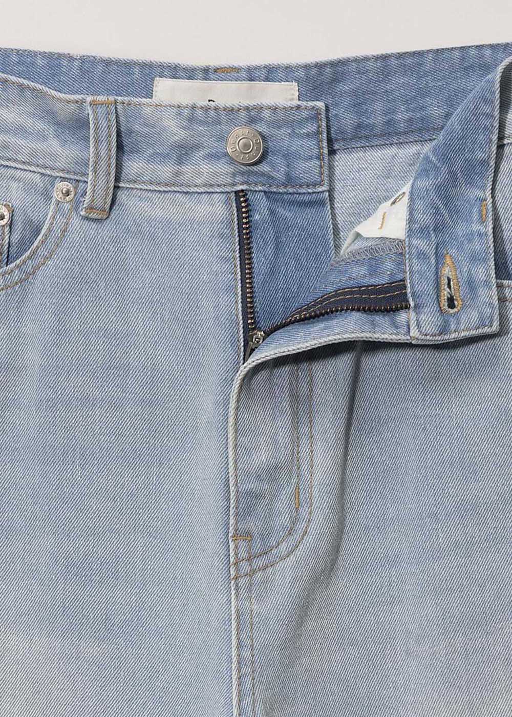 Light Blue Relaxed Wide-Leg Jean