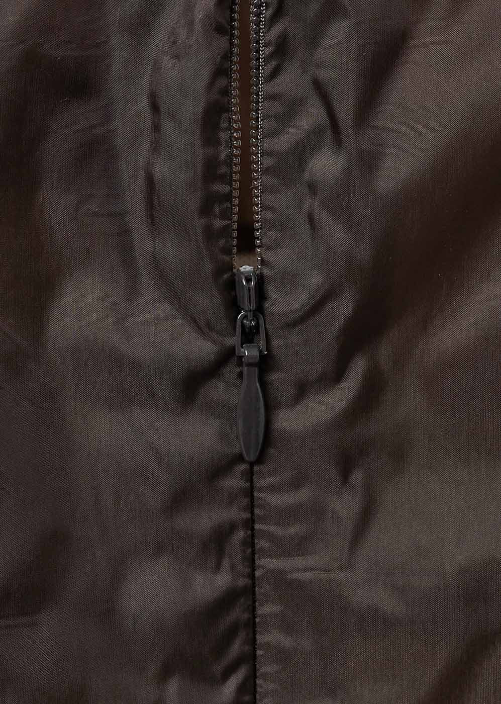 Brown Volume Mini Dress