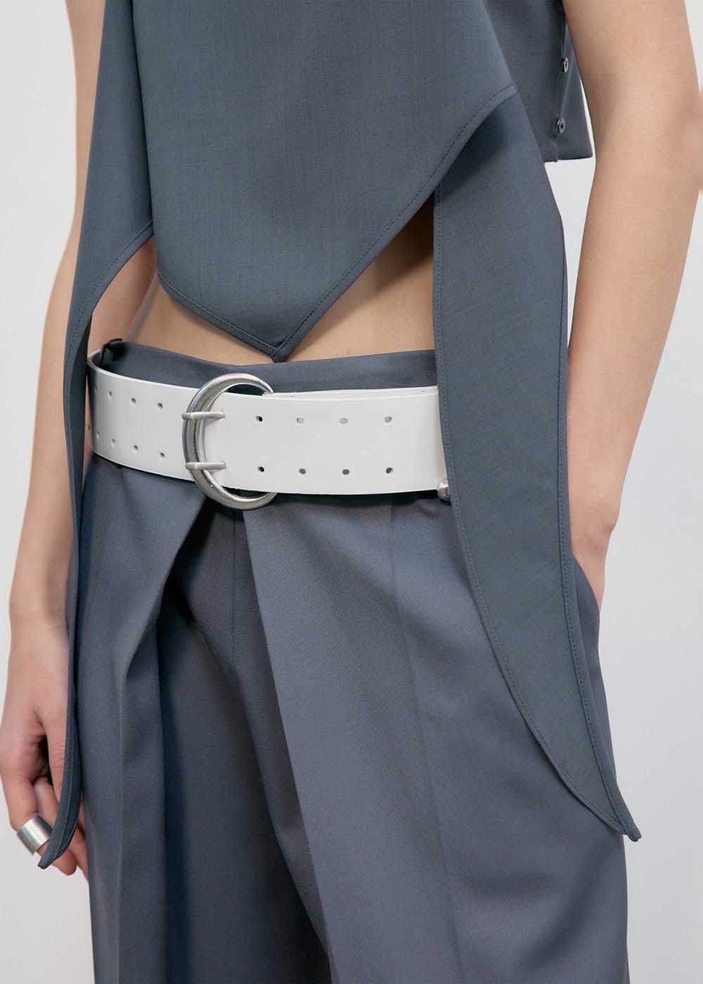 Grey Draped Camisole Top
