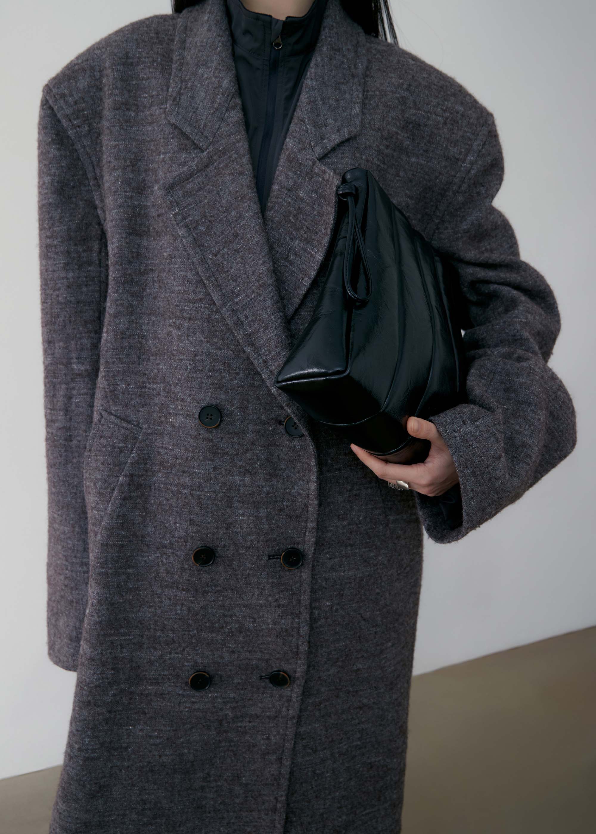 Sillage ウール コート charcoal grey WOOL COAT Wool coat grey dark grey | Max Mara