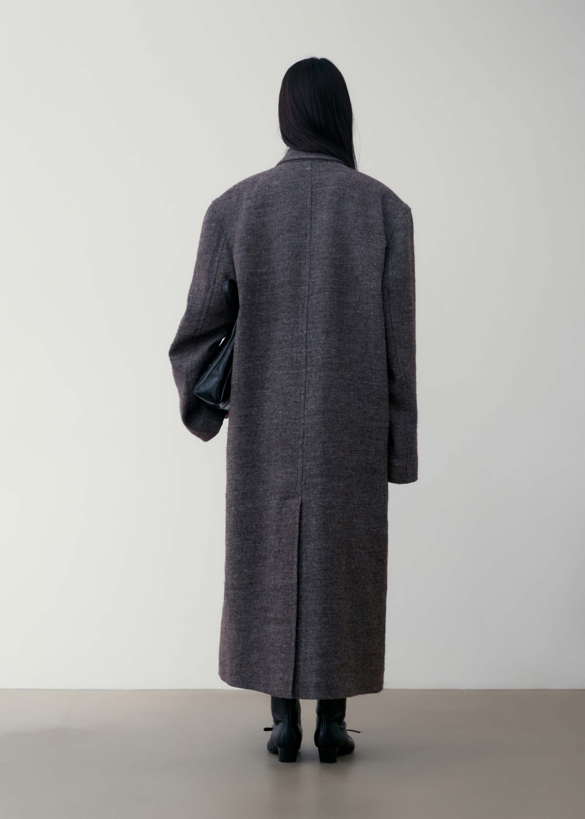 Sillage ウール コート charcoal grey WOOL COAT cca12fb7385d5b4cddb8c249ef1fd9