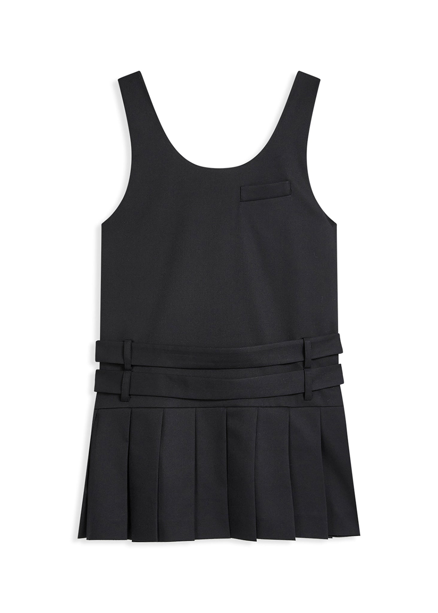 Black Belted Mini Dress