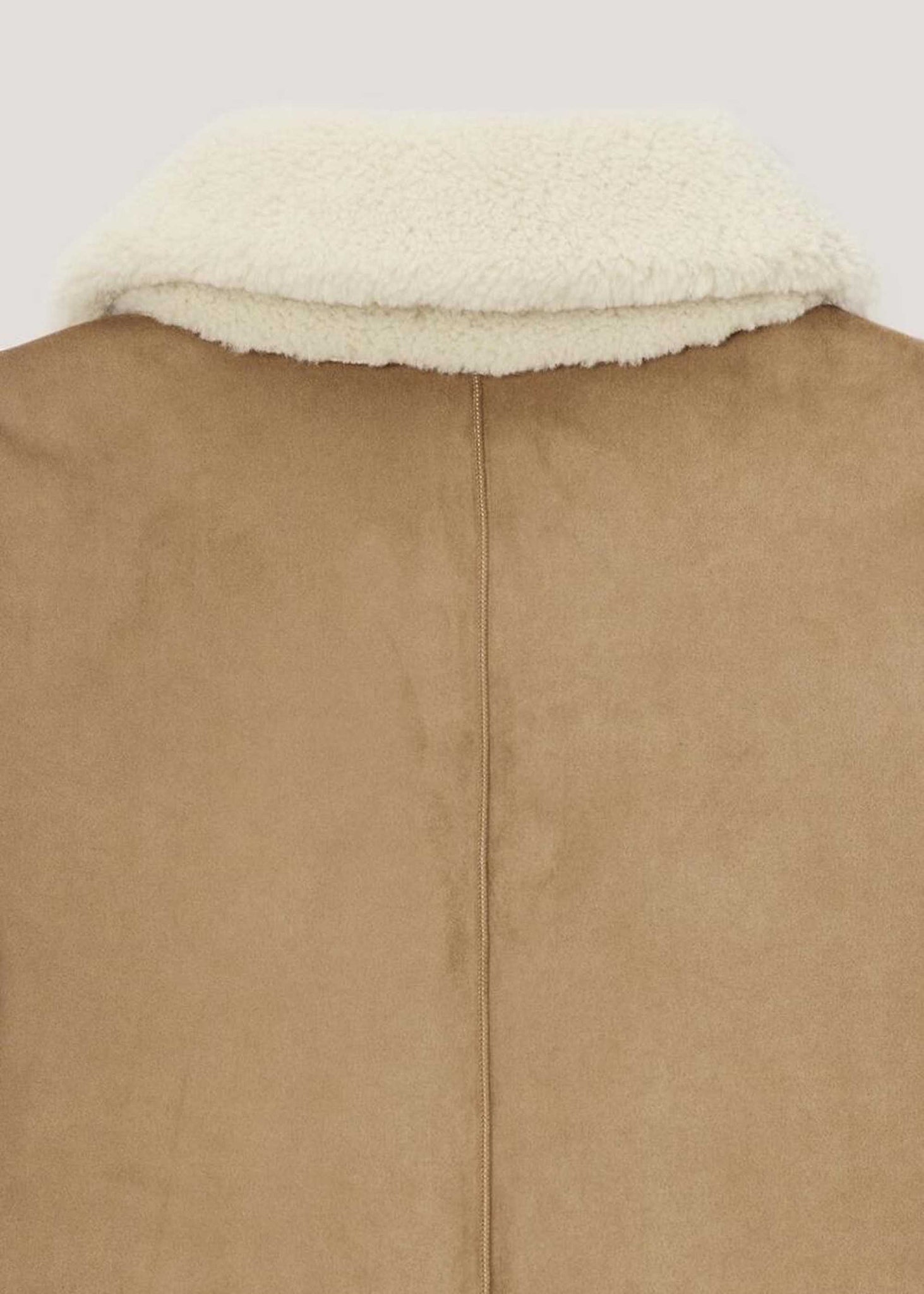 Brown Reversible Shearling Jacket