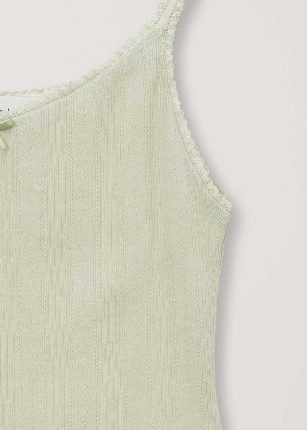 Pink Pointelle Camisole