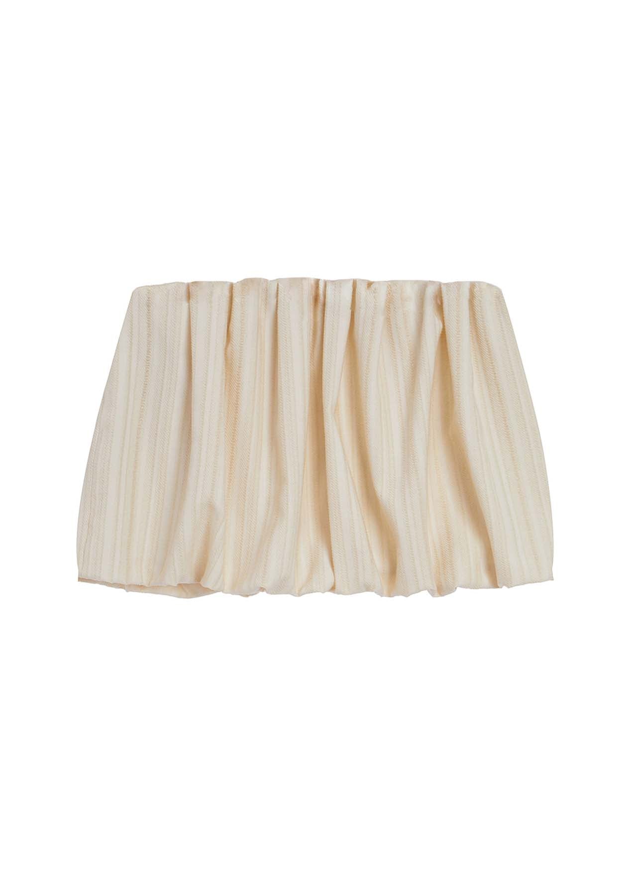 Cream Bubble Miniskirt - 157Moments