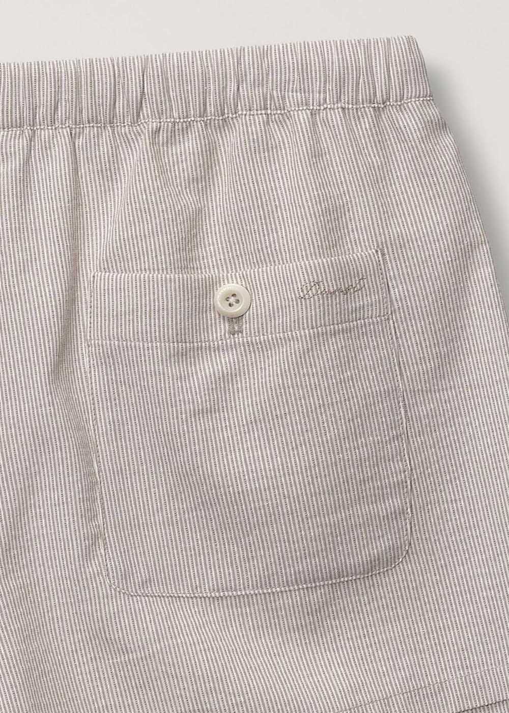 Beige Band Shorts