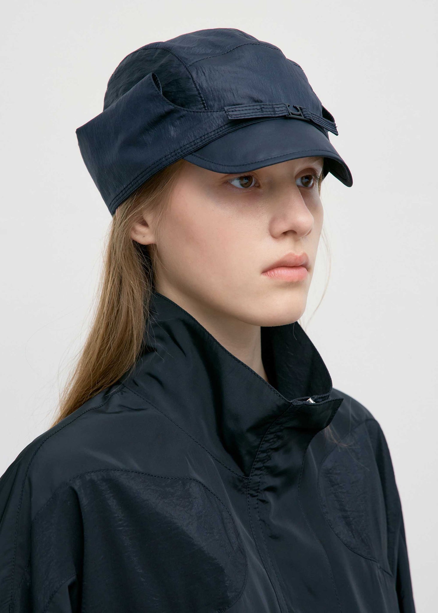 Black Aviator Cap