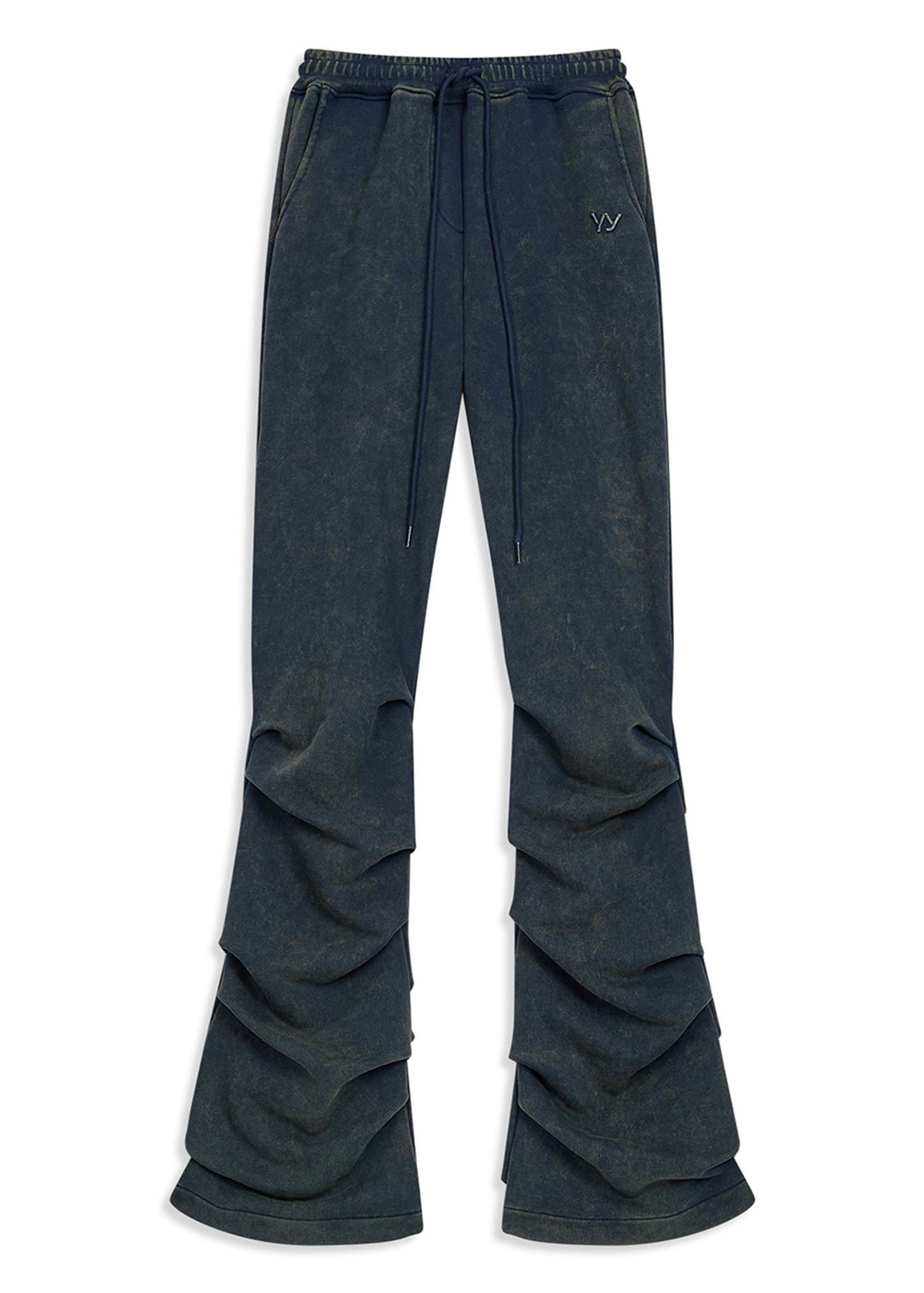 Navy Ruched Sweatpants