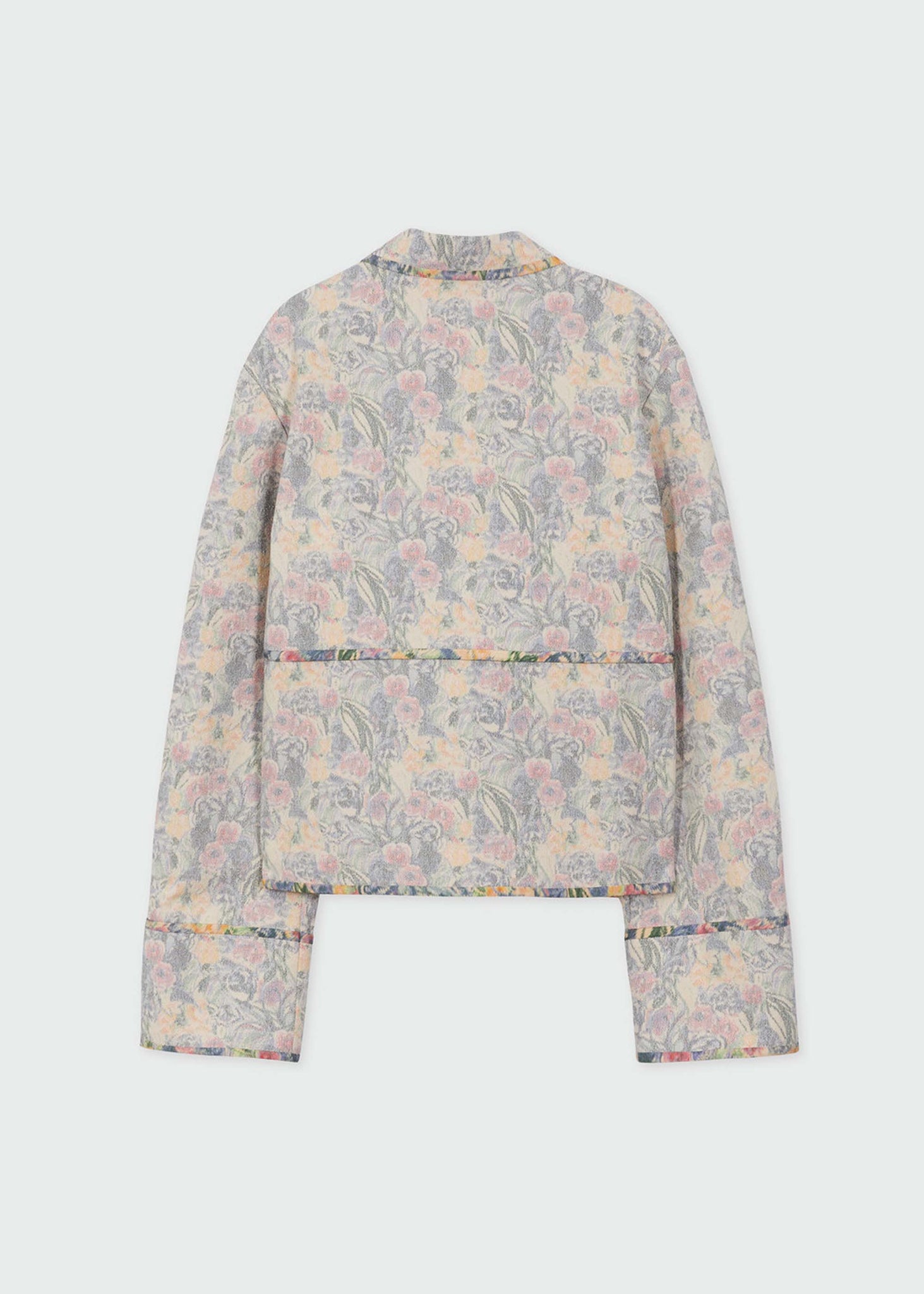 Beige Faded Print Jacket