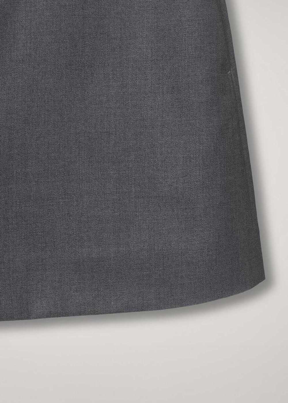 Grey Mini A-Line Skirt