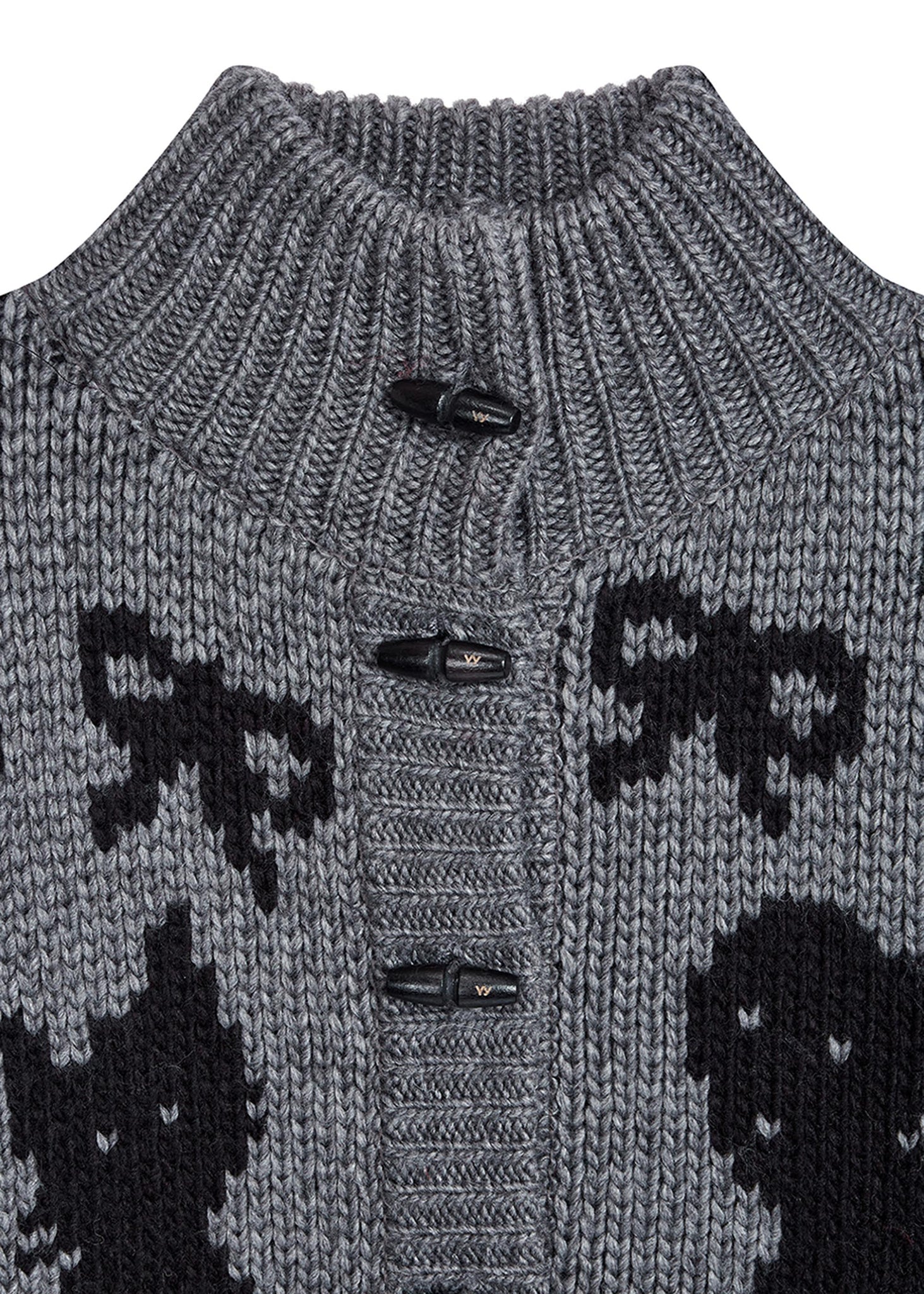 Grey Jaquard Pet Cardigan