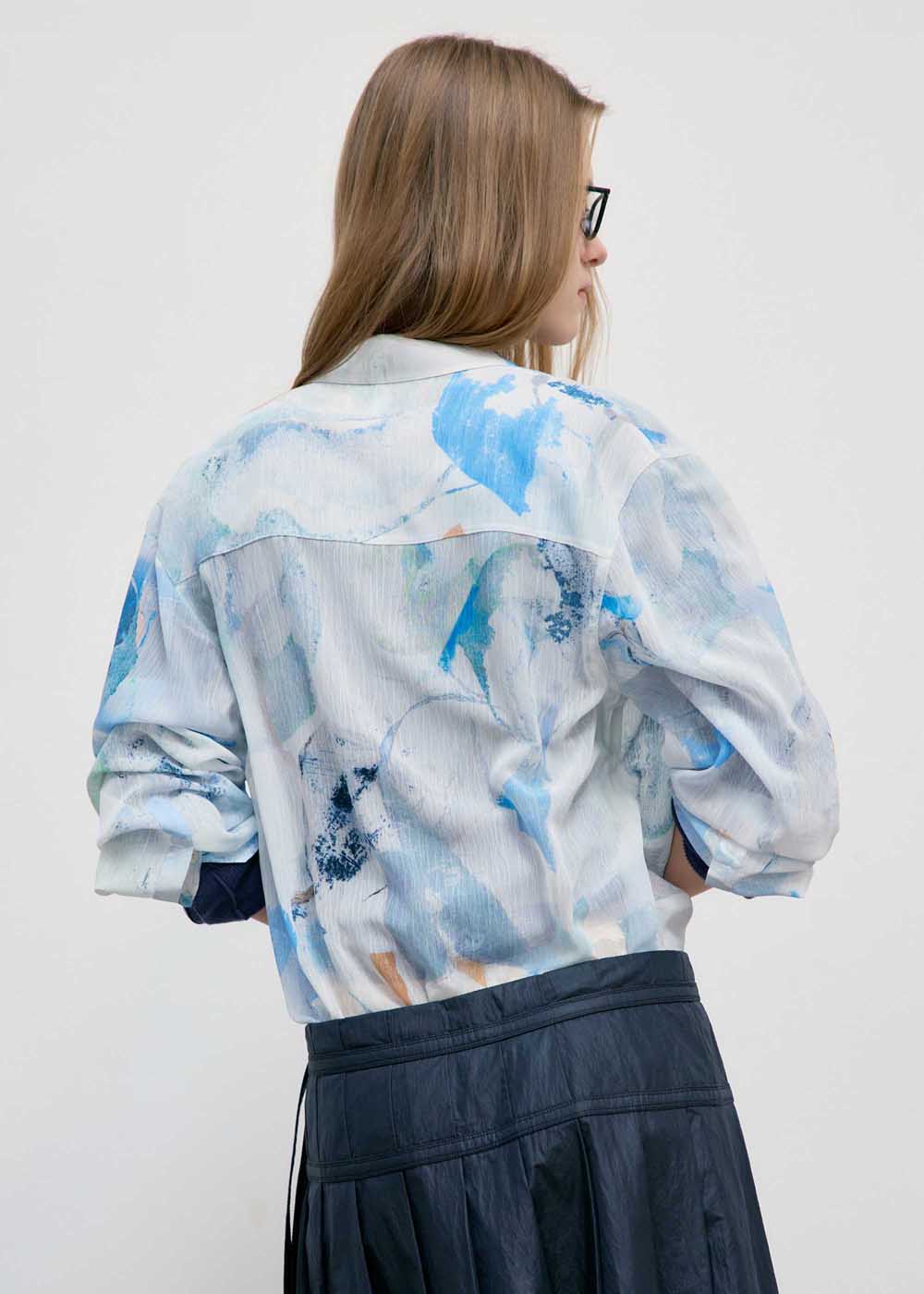 Blue Boriana x LOW CLASSIC Printed Shirt