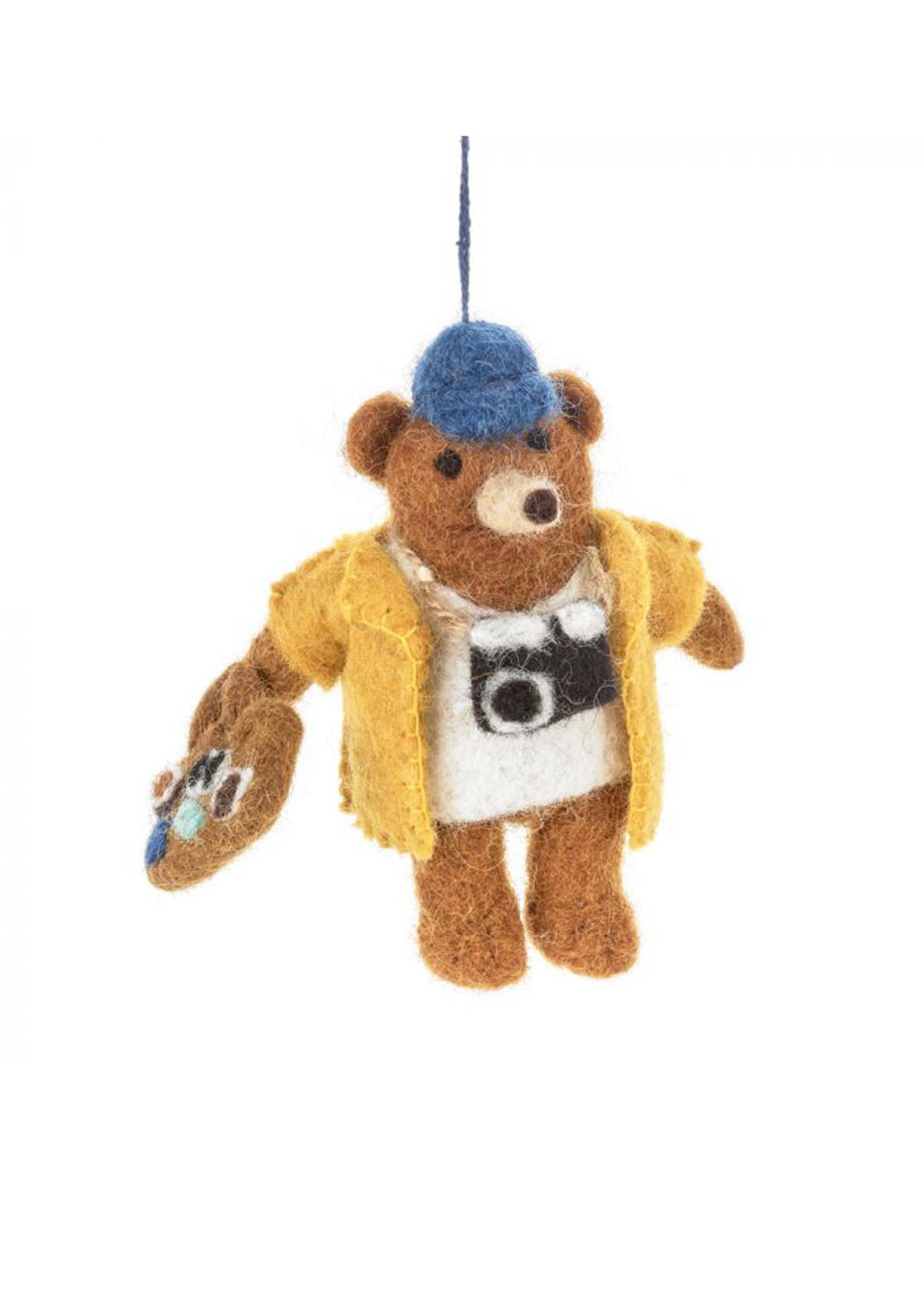 Teddy The Tourist Bear Hanging Decoration