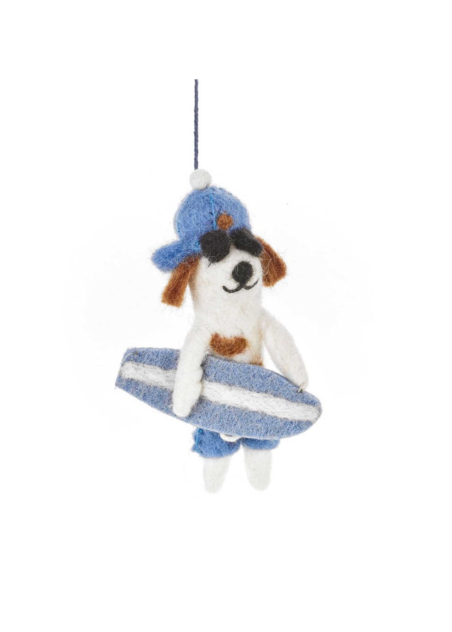 Waveriding Surfer Dog Hanging Decoration