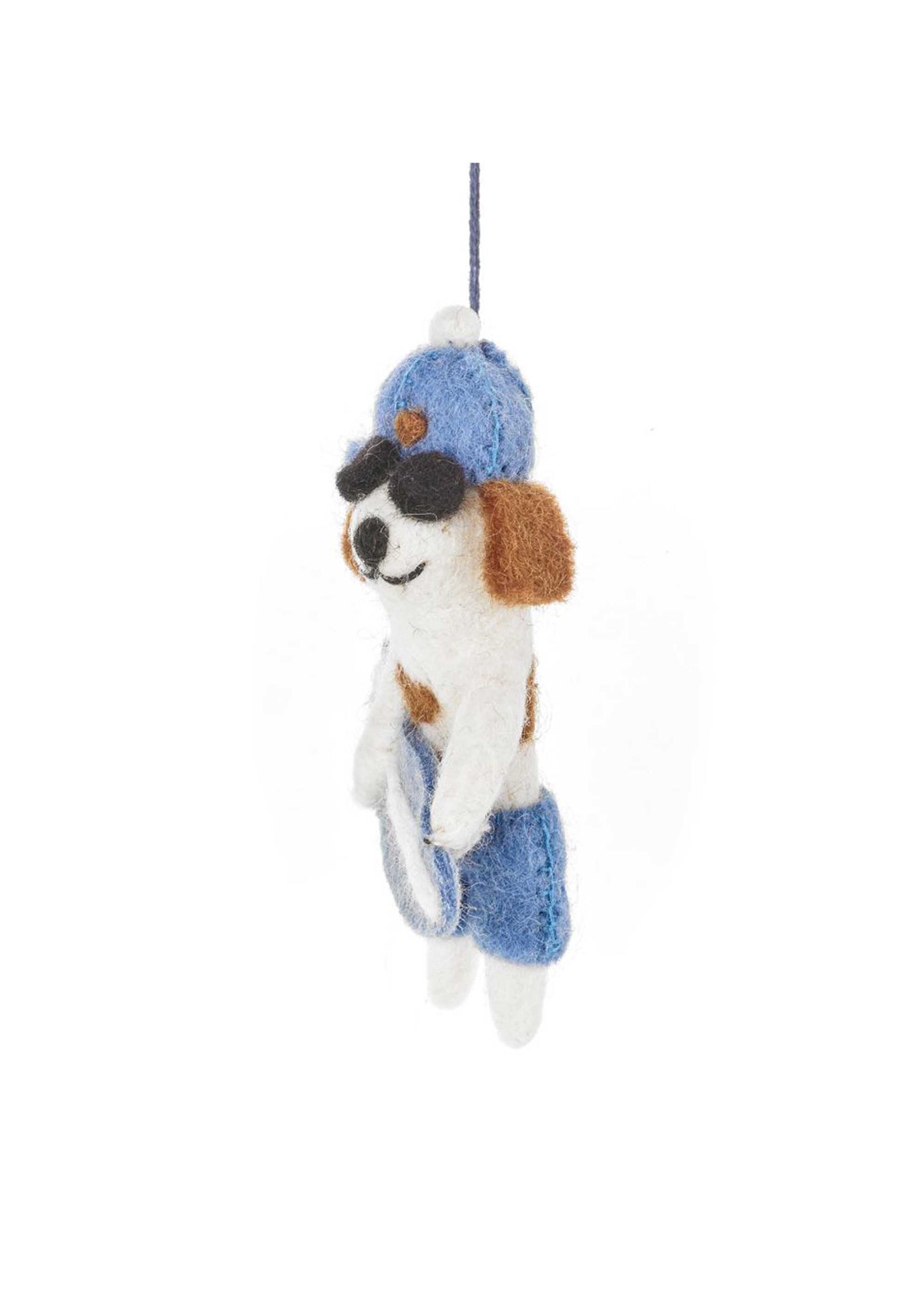 Waveriding Surfer Dog Hanging Decoration