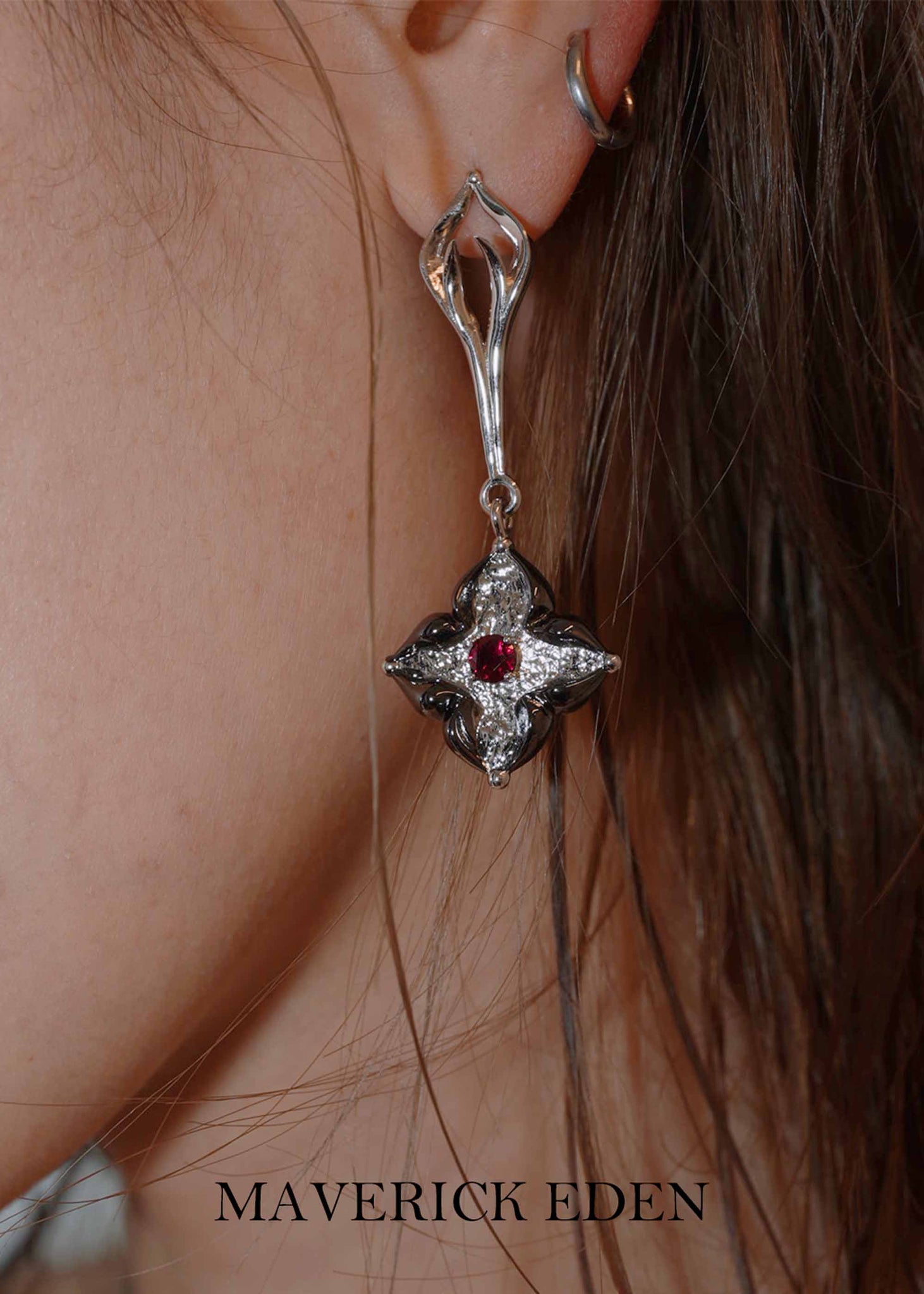 Crossflower Dangle Earrings
