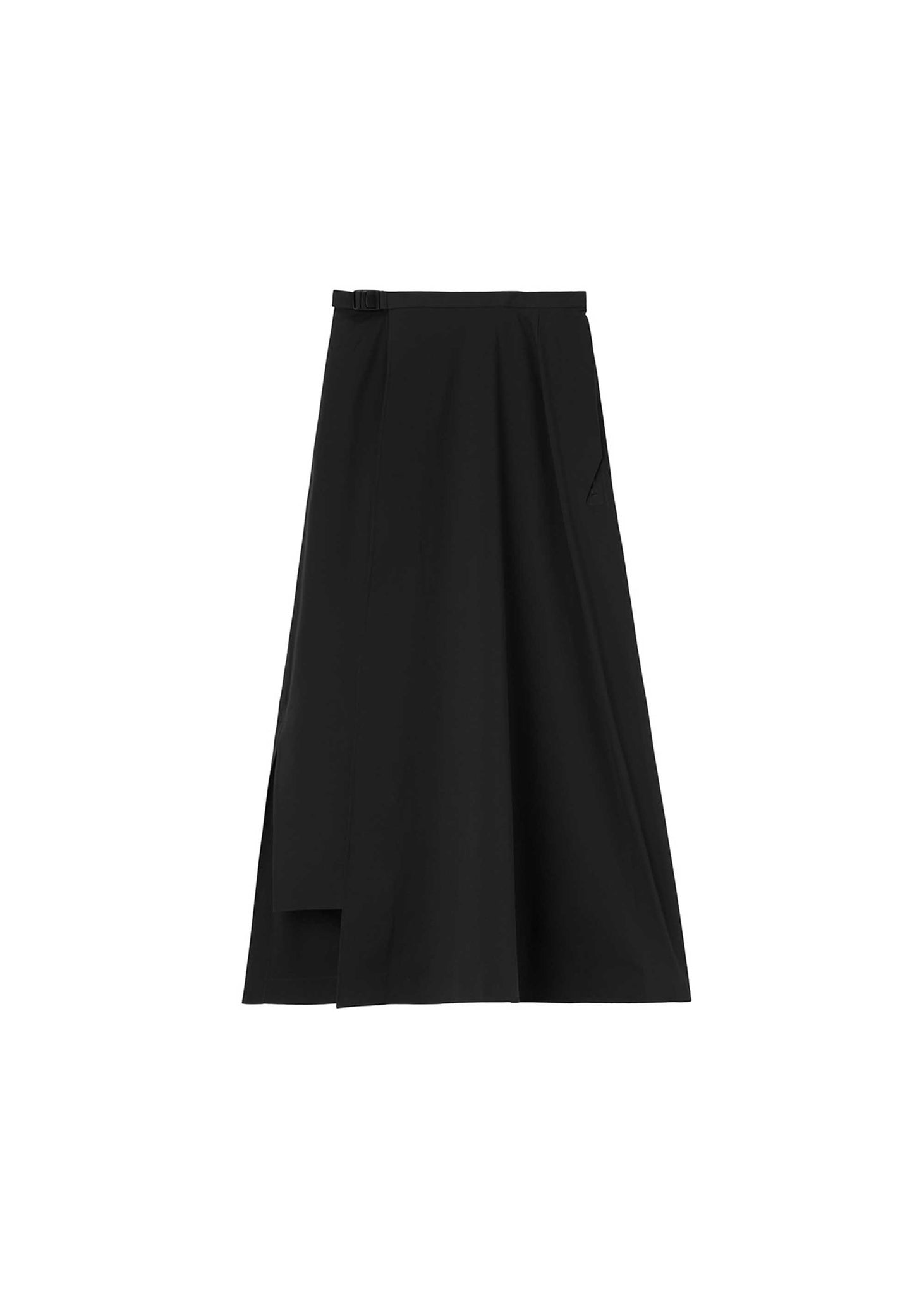 Black Airflow Wrap Skirt