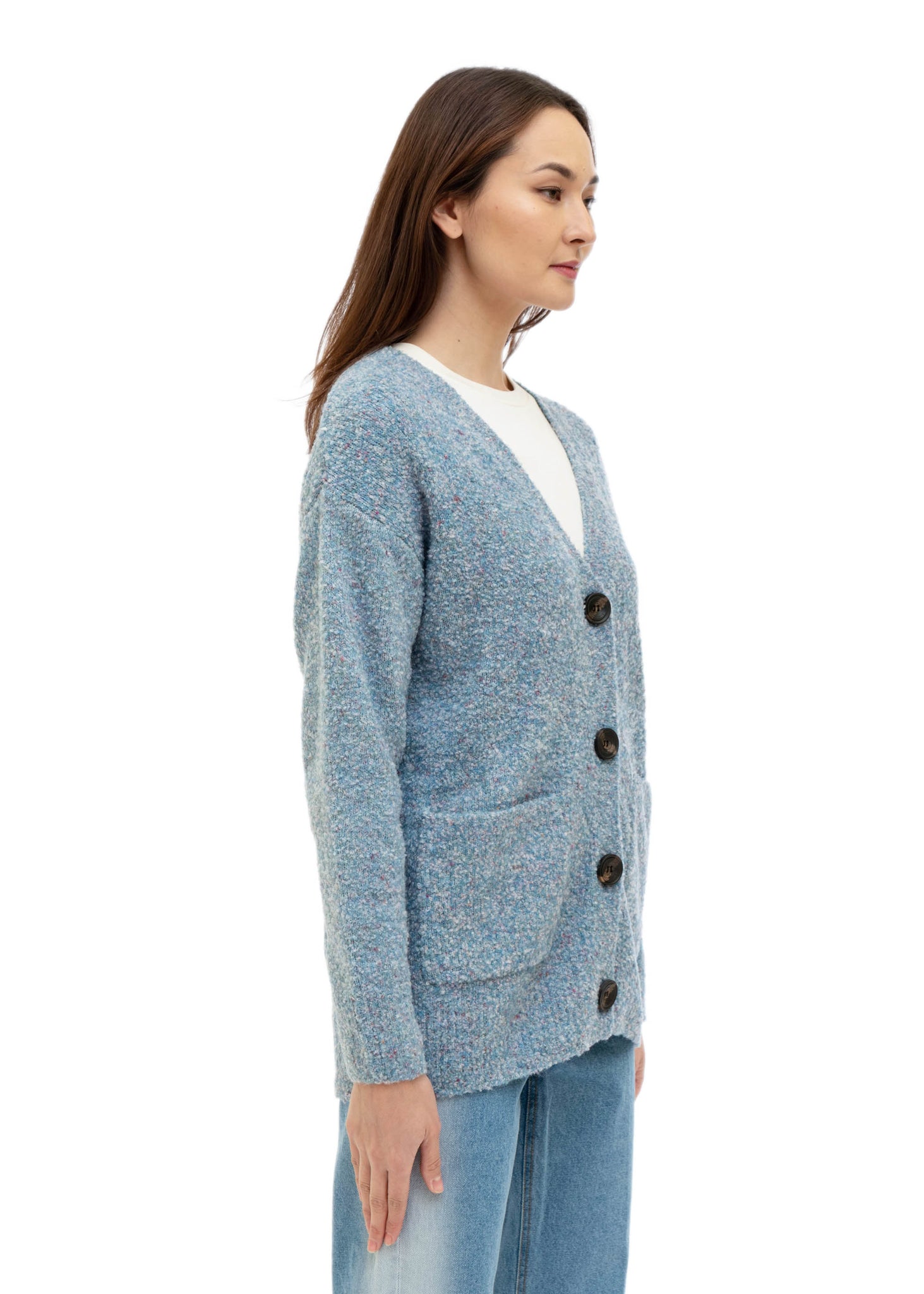 Blue Emoji Cardigan - 157Moments