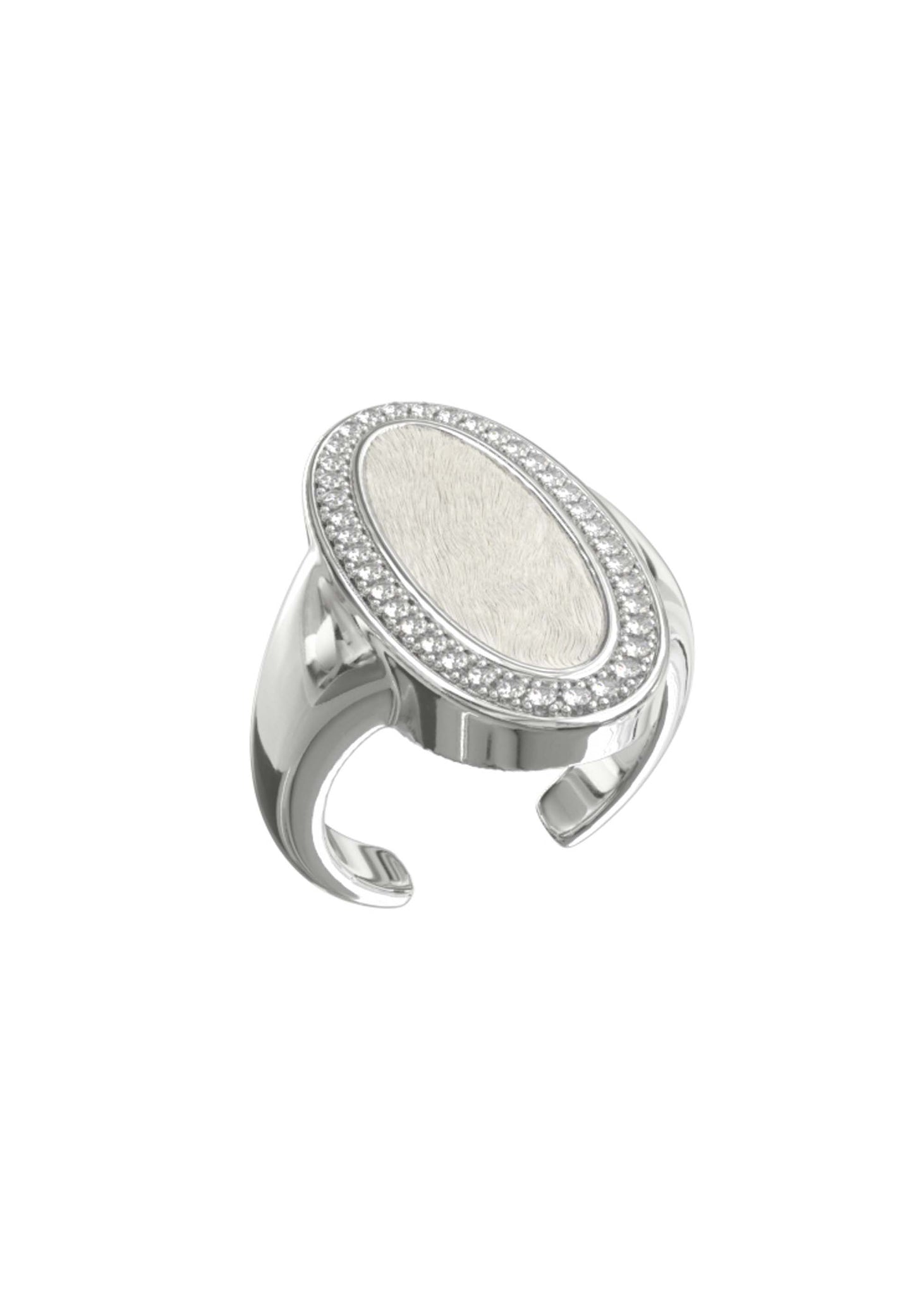 TOGGLER: White Horse Hair Ring - 157Moments