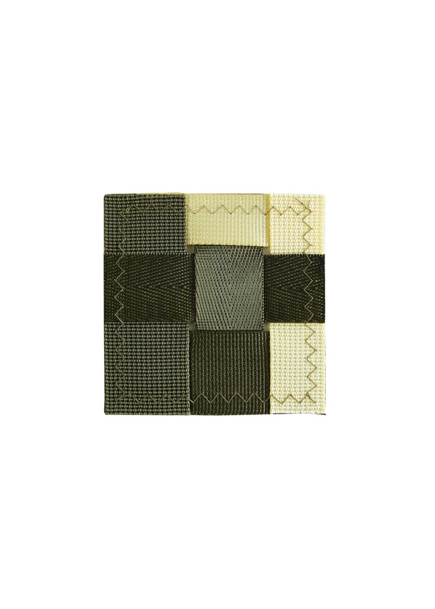 TANCHEN: Olive/Cream Knit Nylon Coaster - 157Moments