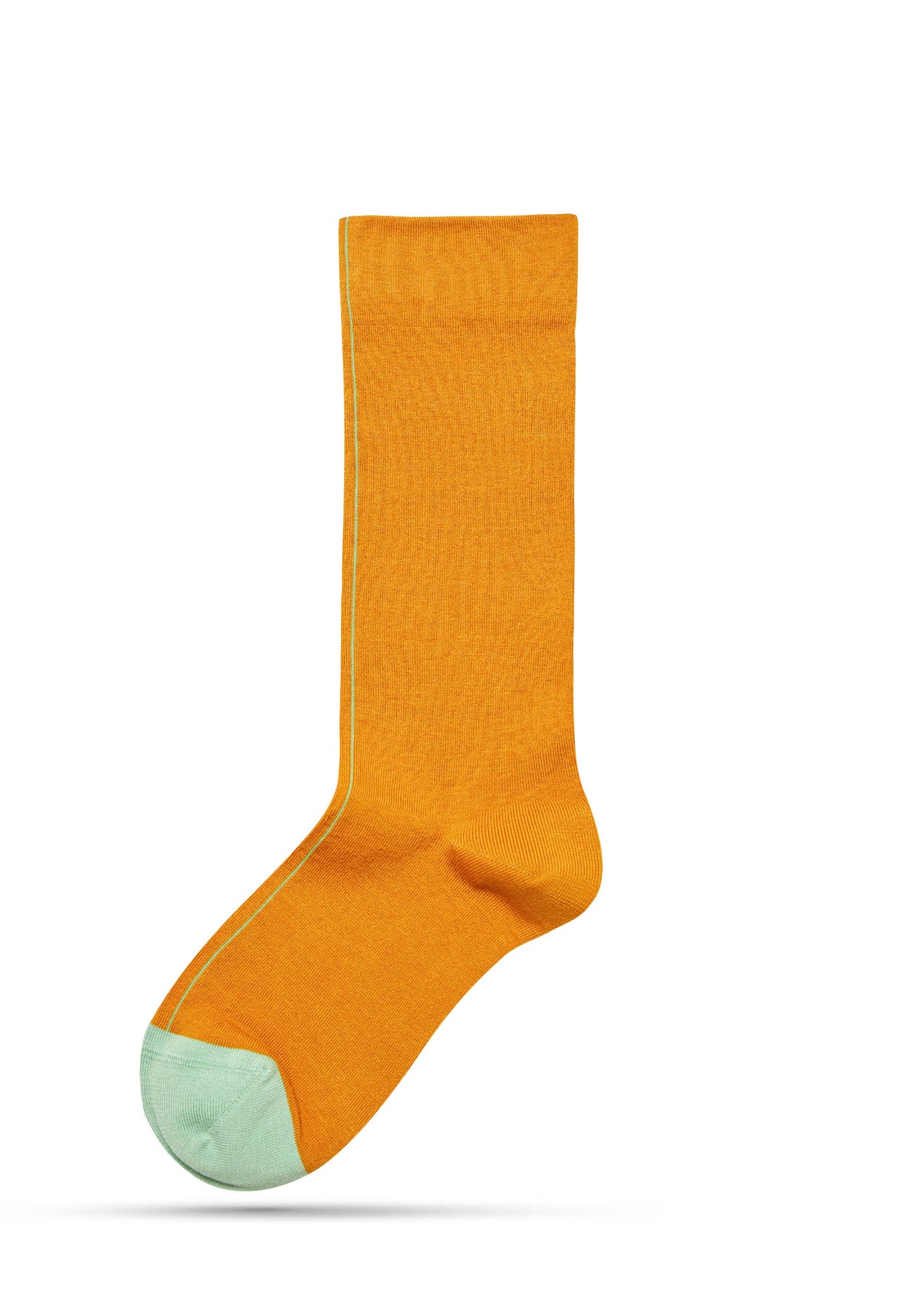 Orange Mid-Calf Socks - 157Moments