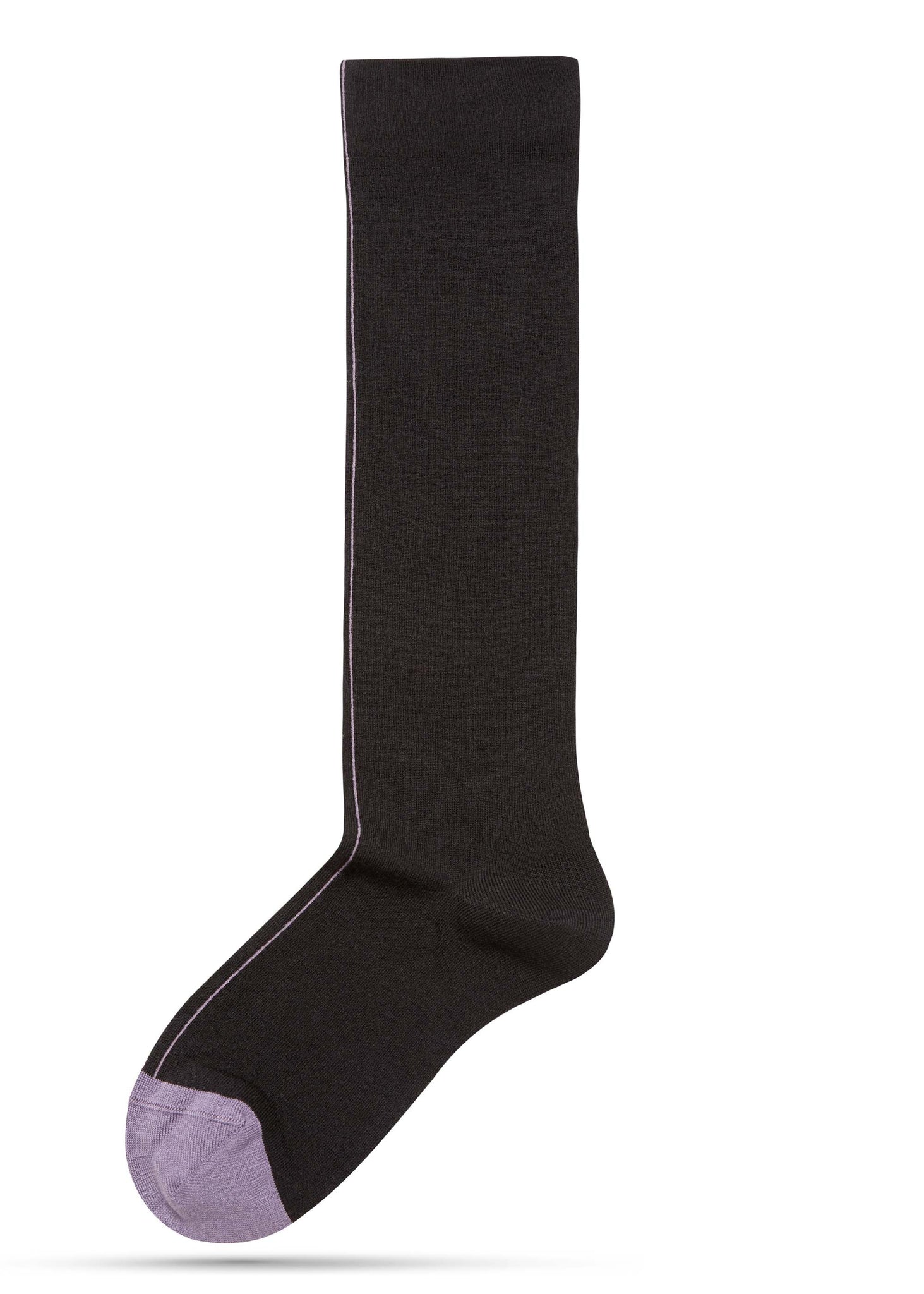 Black & Violet Calf-High Socks - 157Moments