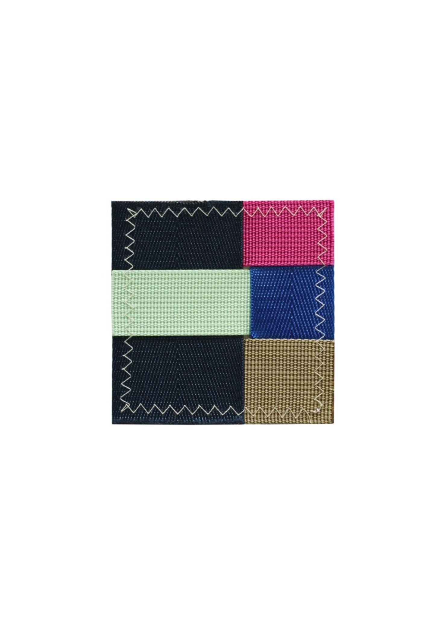 TANCHEN: Navy/Mint/Fuchsia Knit Nylon Coaster - 157Moments