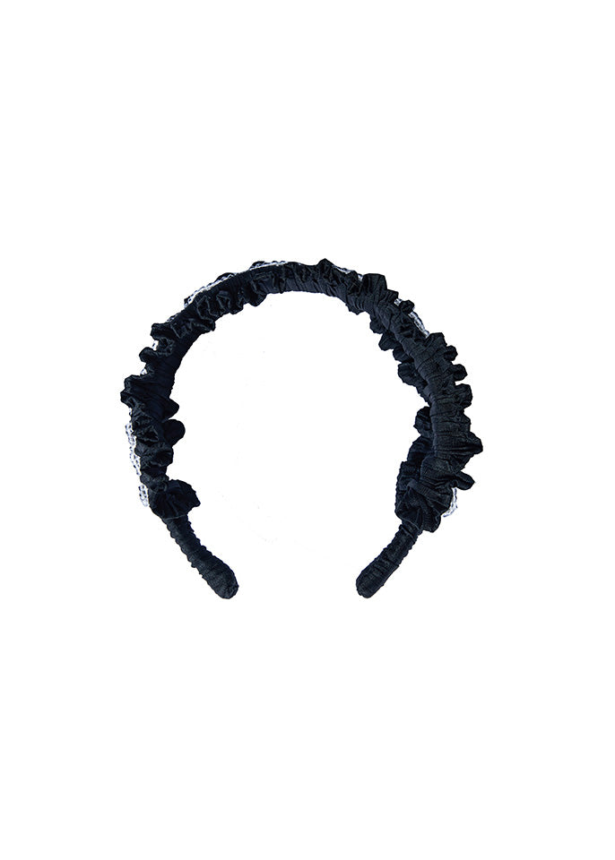 Black Pleats Hairband - 157Moments