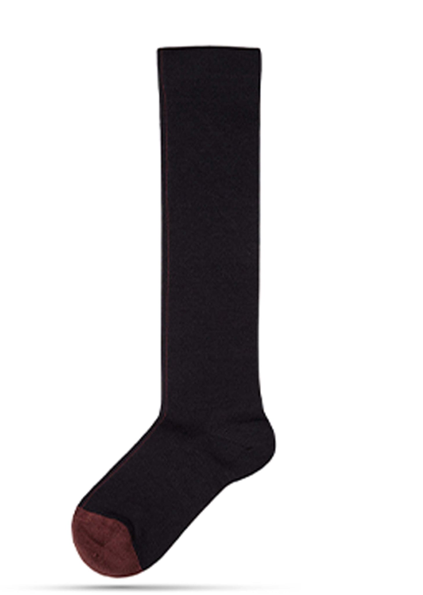 Black & Brown Calf-High Socks - 157Moments