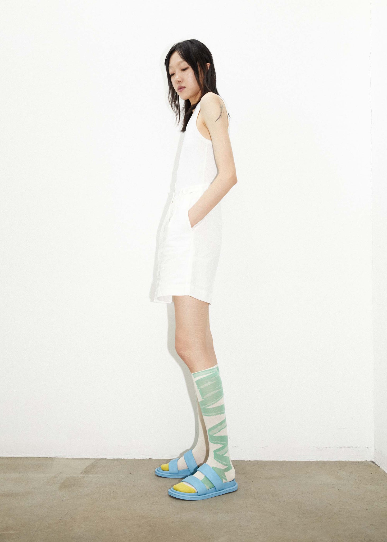 Pattern Calf-High Socks - 157Moments