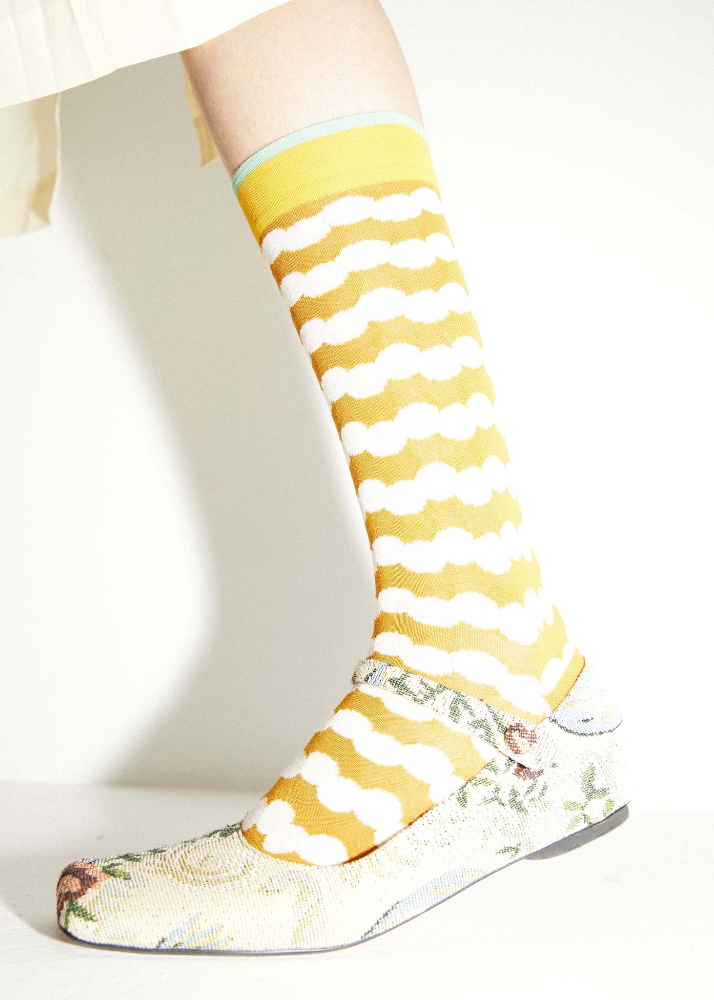 Pattern Mid-Calf Socks - 157Moments