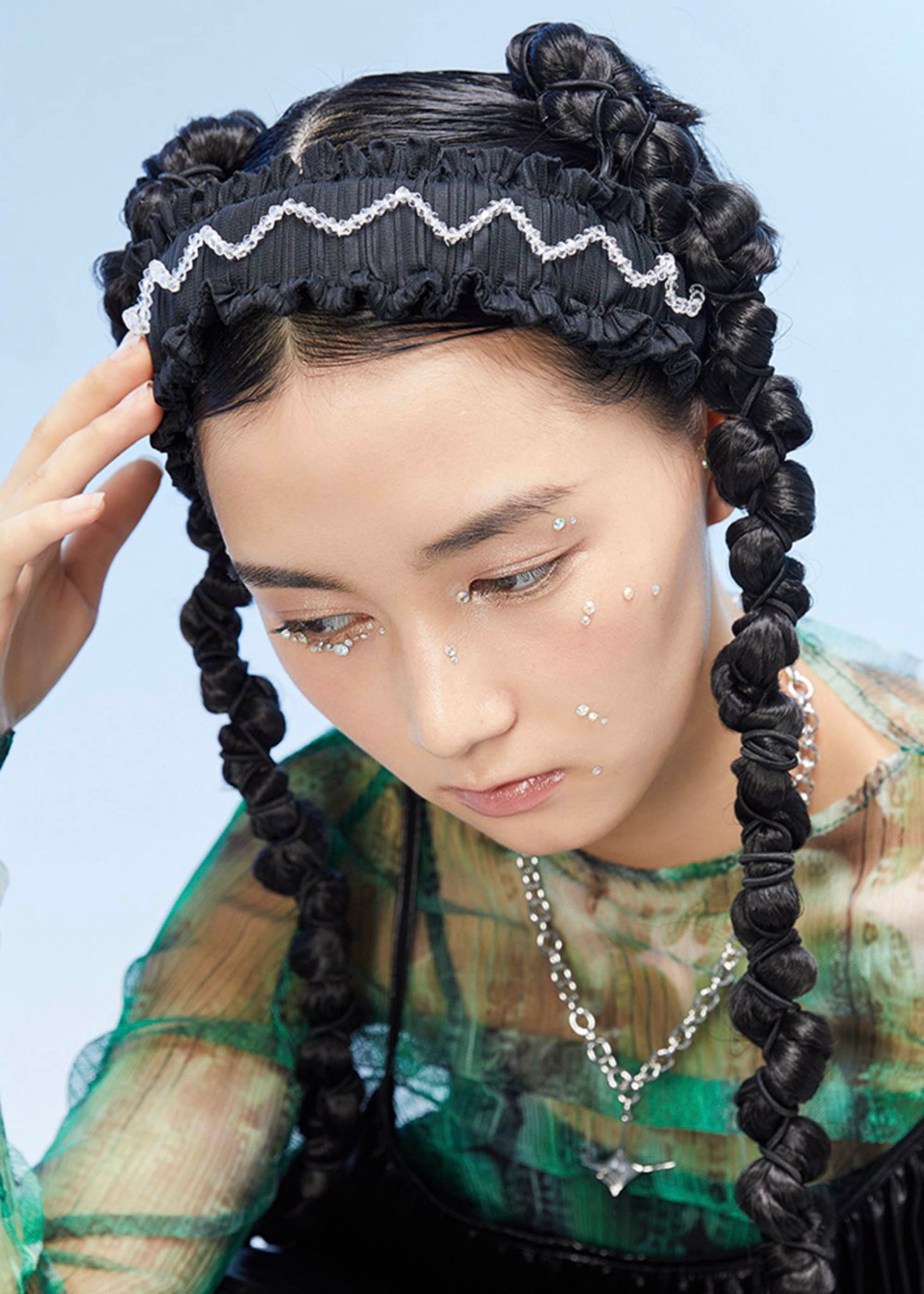 Black Pleats Hairband - 157Moments